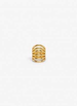 Alaia Big Loop Ringe Damen Gold Österreich | O1I-3250