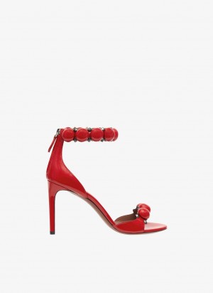 Alaia Bombe Sandalen Damen Rot Österreich | R1T-3983