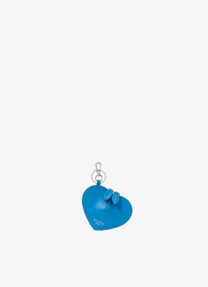 Alaia Le Cœur Coin Purse Geldbörse Damen Blau Österreich | B3V-6931