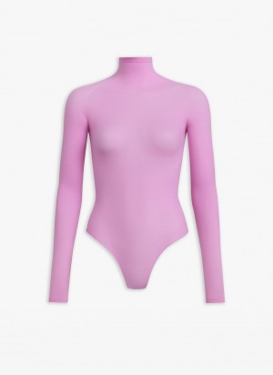 Alaia Second Skin Knit Body Bodys Damen Rosa Österreich | V9G-3290