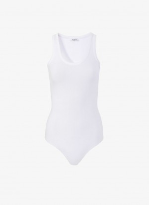 Alaia Tank Body Bodys Damen Weiß Österreich | I9R-9530