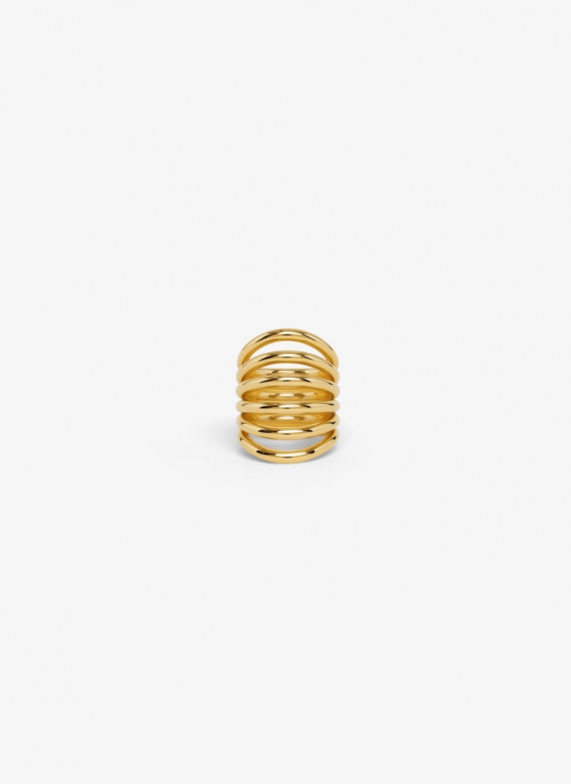 Alaia Big Loop Ringe Damen Gold Österreich | O1I-3250