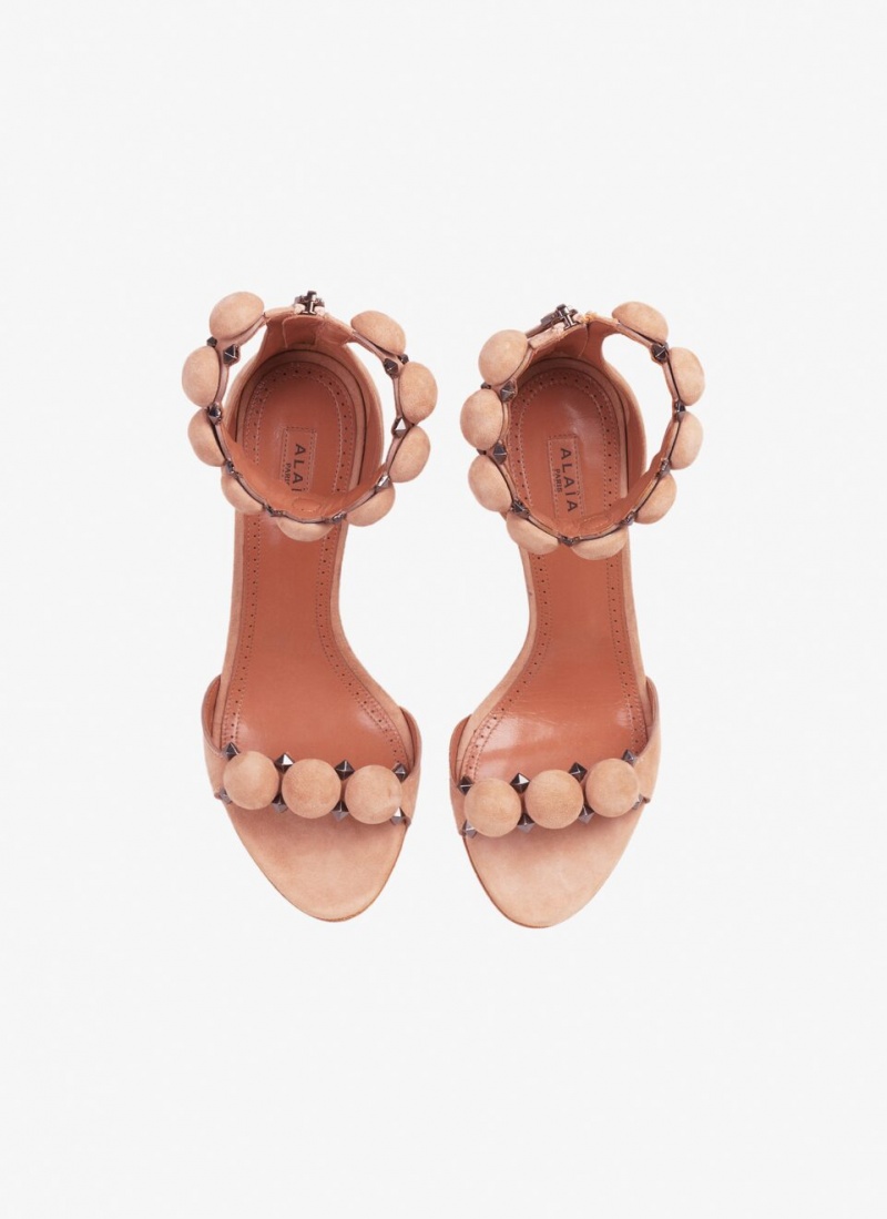 Alaia Bombe Sandalen Damen Blush Österreich | M3G-4085