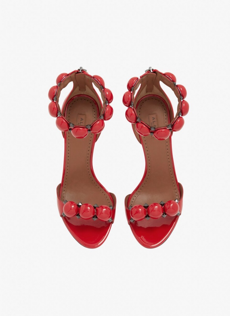 Alaia Bombe Sandalen Damen Rot Österreich | R1T-3983