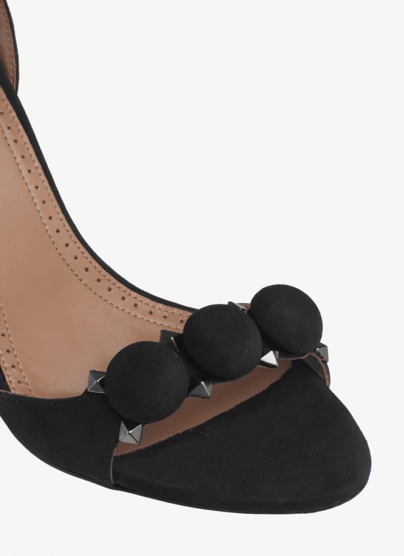 Alaia Bombe Sandalen Damen Schwarz Österreich | K7T-1005