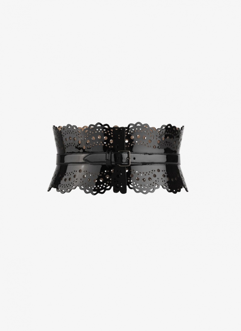 Alaia Bustier Korsettgürtel Damen Schwarz Österreich | L2F-0591