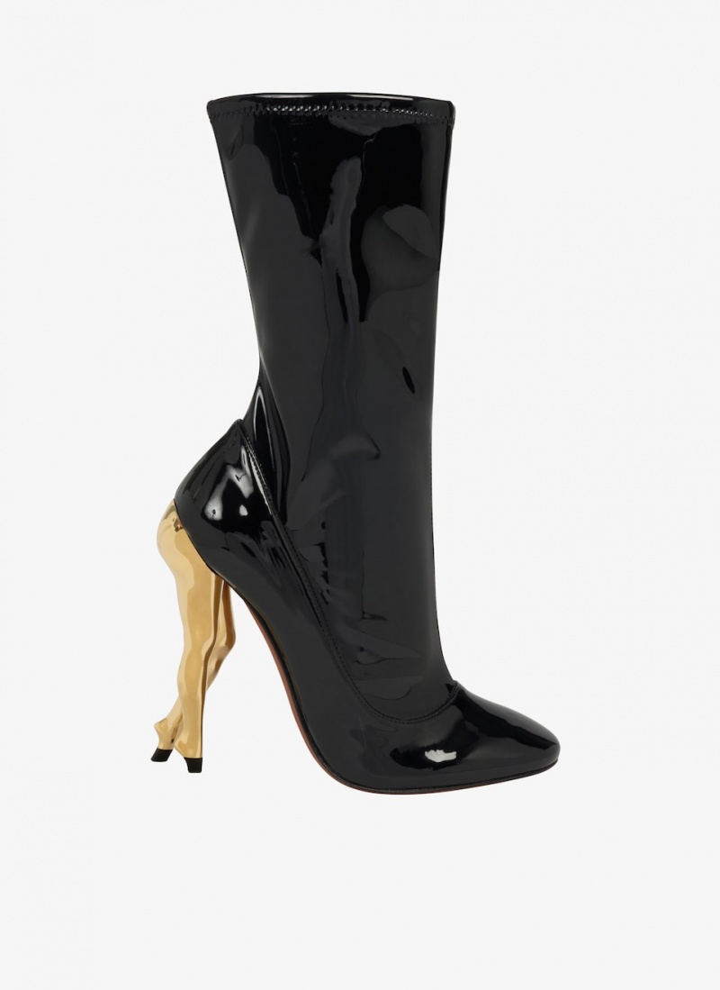 Alaia Cabaret Stiefel Damen Gold Österreich | G5H-6948