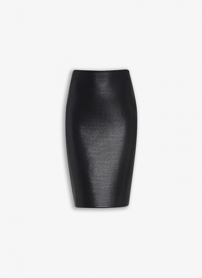 Alaia Coated Pencil Röcke Damen Schwarz Österreich | V0I-3453