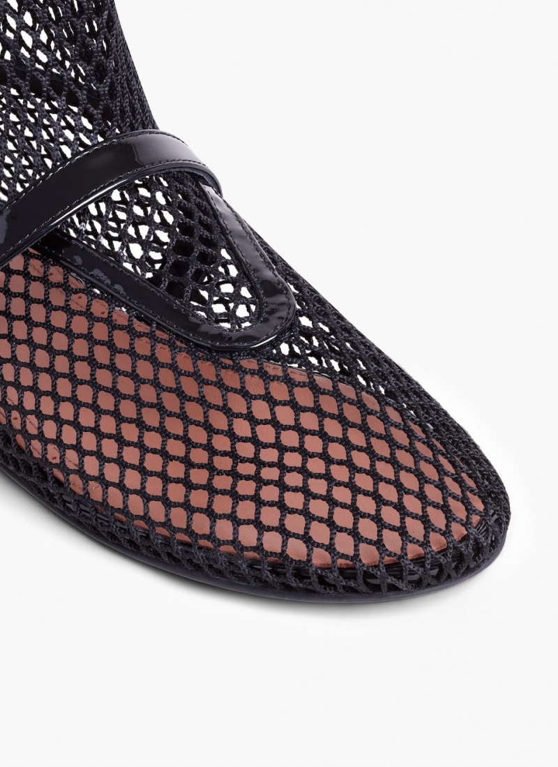 Alaia Fishnet High Ballet Ballerinas Damen Schwarz Österreich | P9J-4664