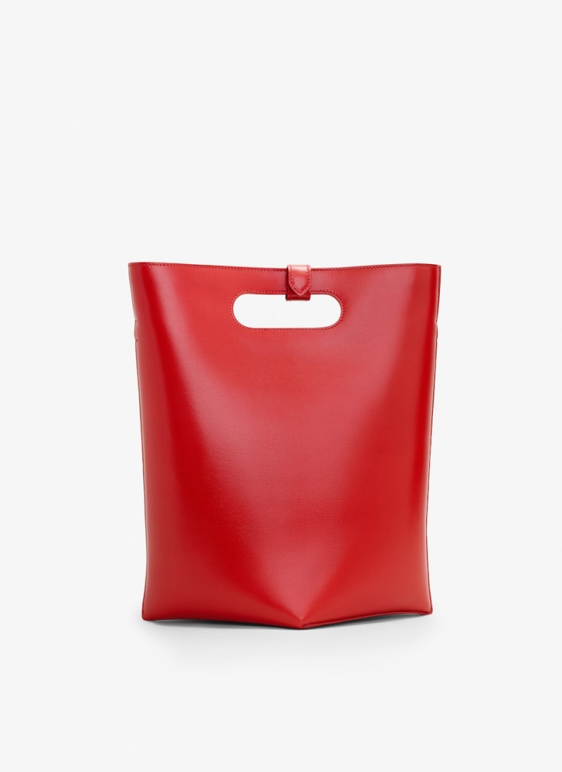 Alaia Folded Handtaschen Damen Rot Österreich | C3X-4695