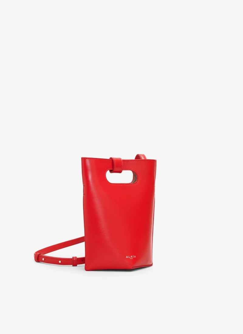 Alaia Folded Small Handtaschen Damen Rot Österreich | D2O-1875