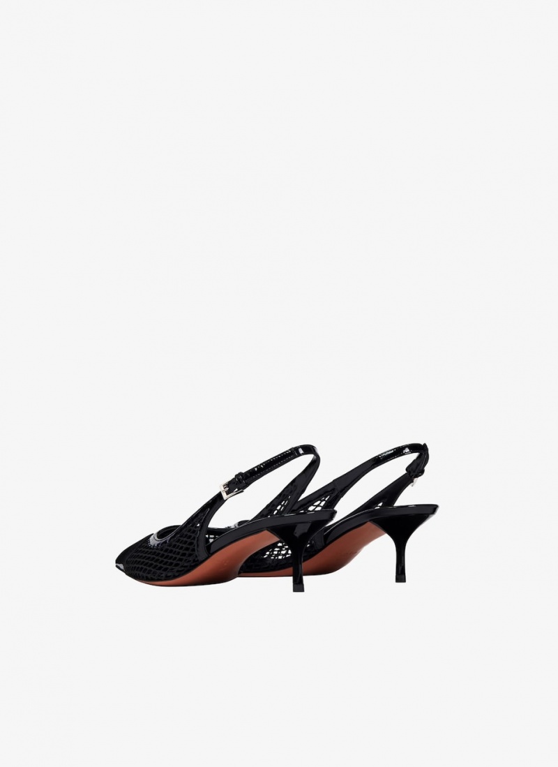 Alaia Heart Slingbacks Pumps Damen Schwarz Österreich | P1T-7213