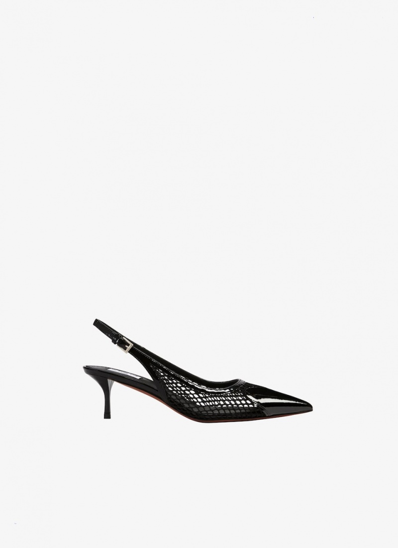 Alaia Heart Slingbacks Pumps Damen Schwarz Österreich | P1T-7213