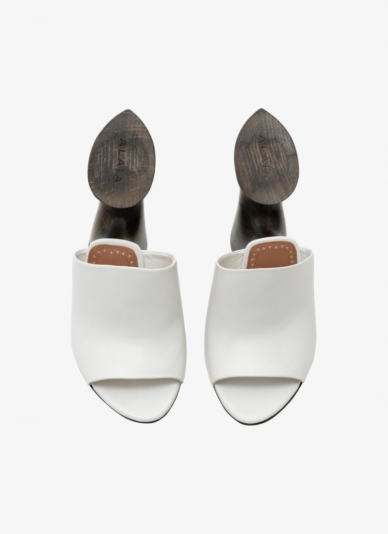 Alaia La Sculpture Mules Damen Off-white Österreich | O5I-0312