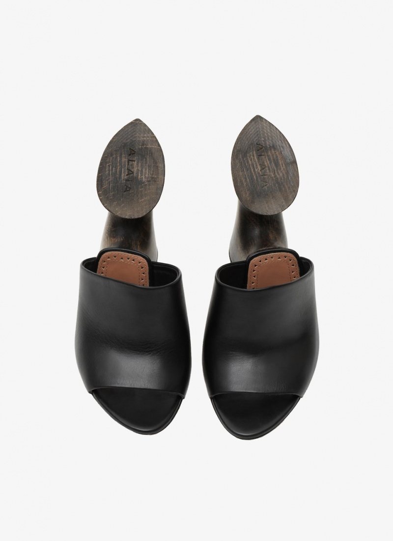 Alaia La Sculpture Mules Damen Schwarz Österreich | B3Q-6429