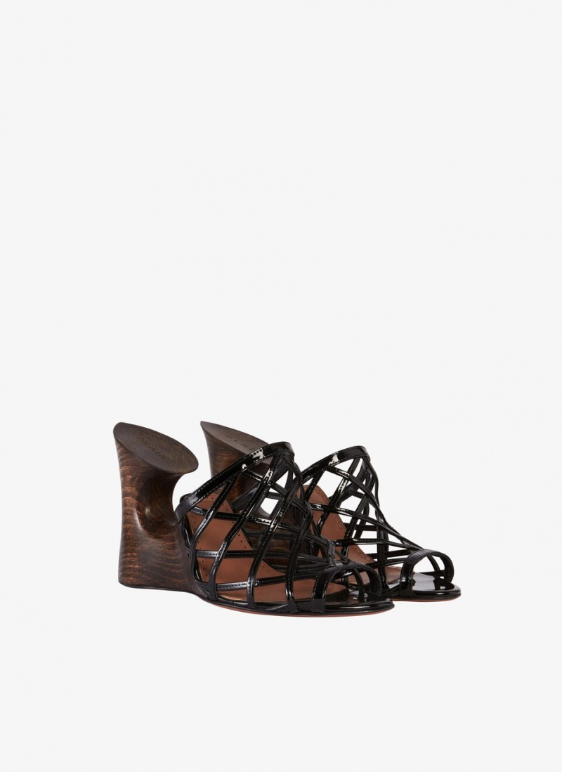 Alaia La Sculpture Mules Damen Schwarz Österreich | G9Z-1706