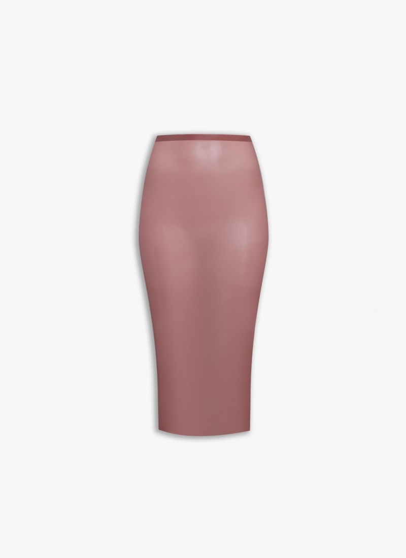 Alaia Latex Pencil Röcke Damen Rosa Österreich | R6F-0472