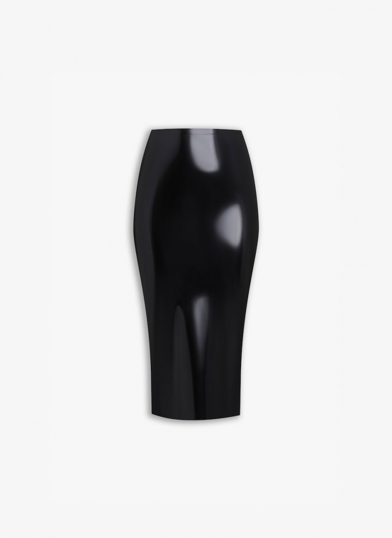 Alaia Latex Pencil Röcke Damen Schwarz Österreich | K3E-2139