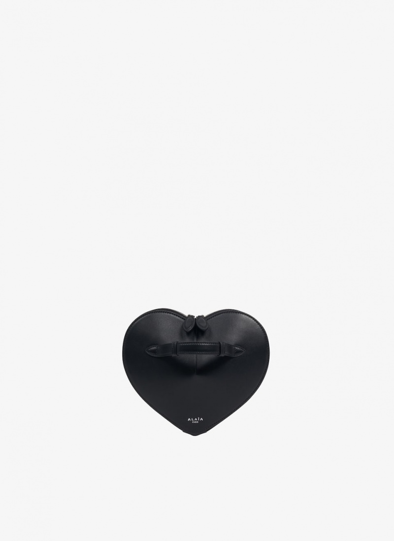 Alaia Le Coeur Pouch Unterarmtasche-Taschen Damen Schwarz Österreich | O3Y-4638