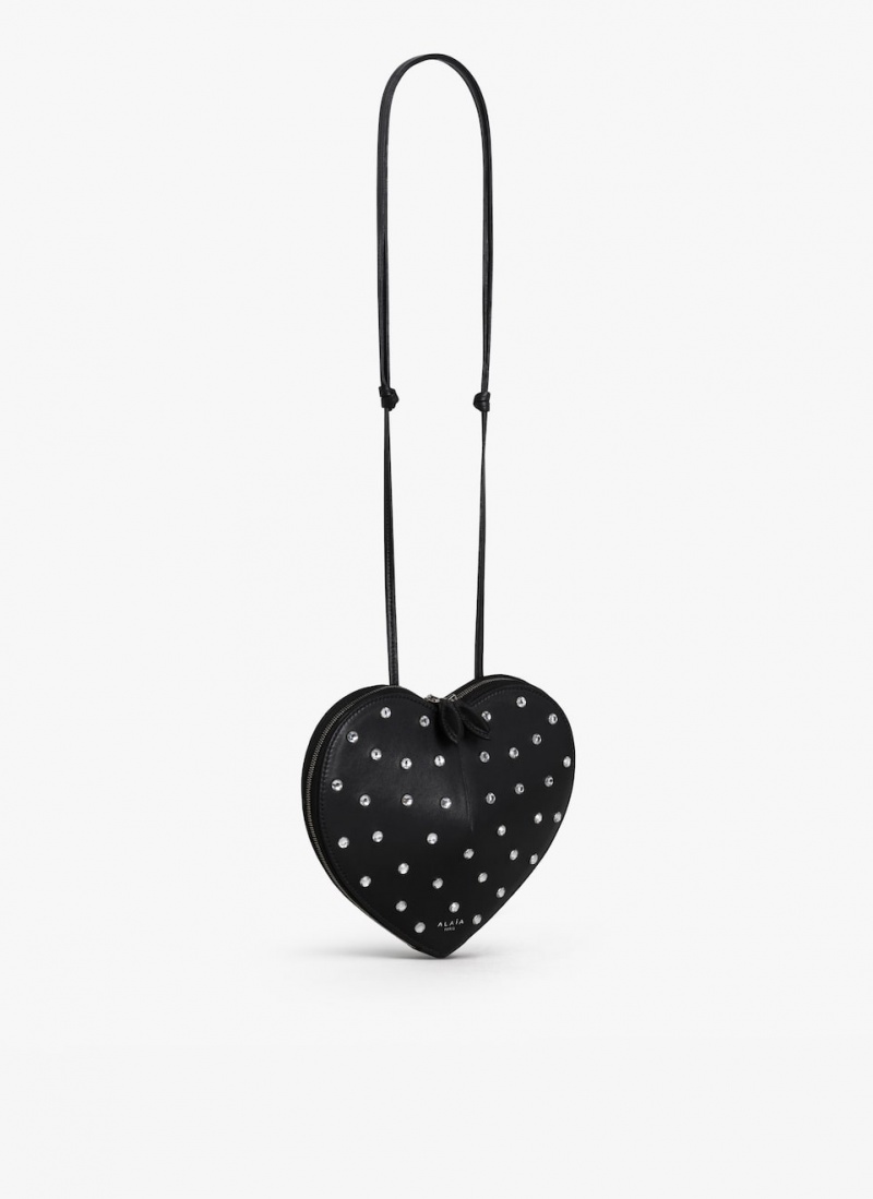 Alaia Le Cœur Heart Bag Damen Schwarz Österreich | K9B-9941