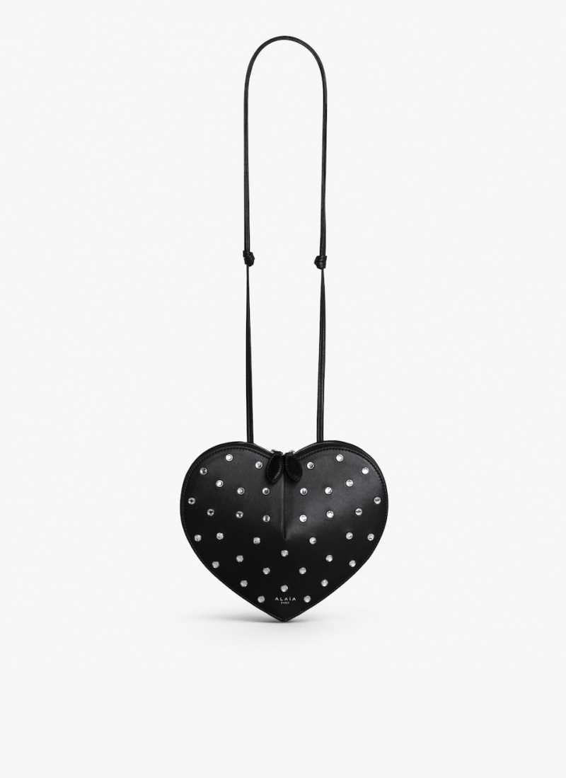 Alaia Le Cœur Heart Bag Damen Schwarz Österreich | K9B-9941