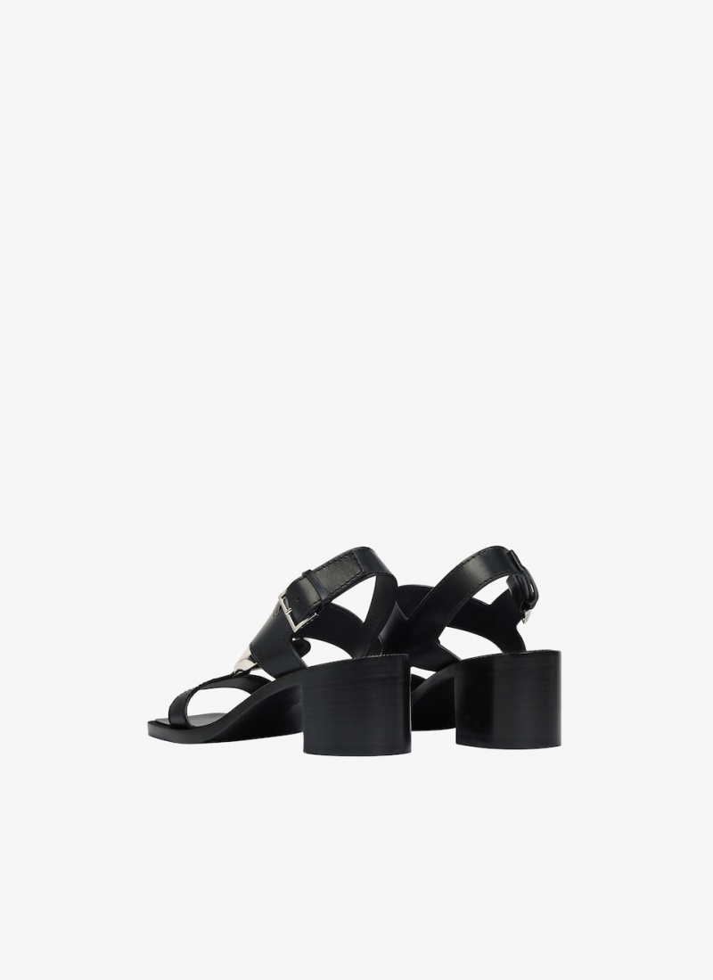 Alaia Le Cœur Sandalen Damen Schwarz Österreich | R1V-9350