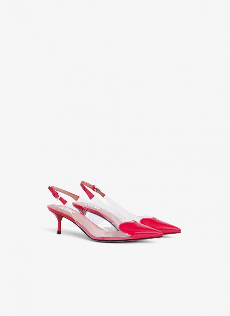 Alaia Le Cœur Slingbacks Pumps Damen Rot Österreich | T2T-4019