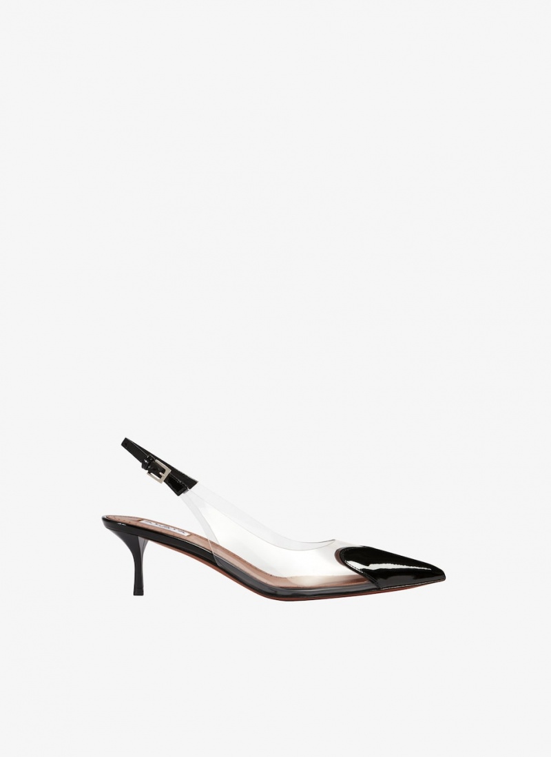 Alaia Le Cœur Slingbacks Pumps Damen Schwarz Österreich | Q3D-9466