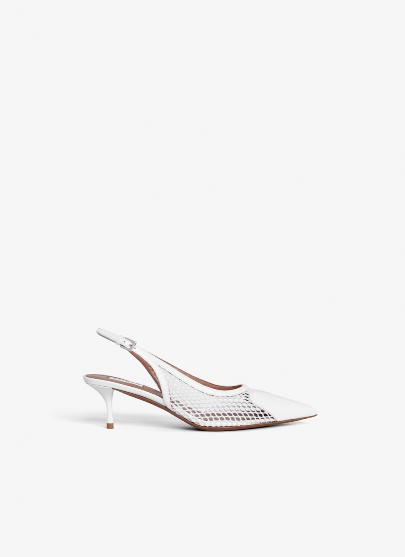 Alaia Le Cœur Slingbacks Pumps Damen Weiß Österreich | U3C-0633