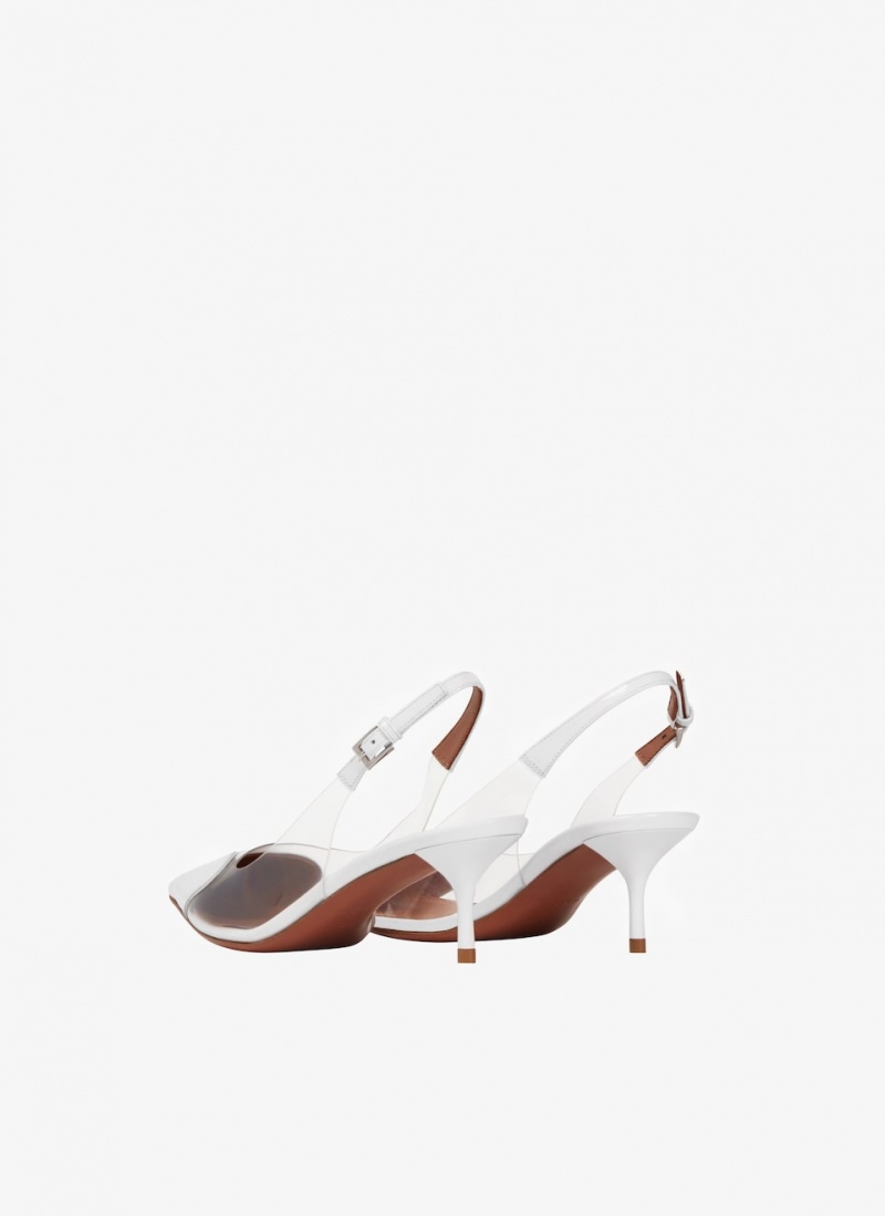 Alaia Le Cœur Slingbacks Pumps Damen Weiß Österreich | W5V-0817