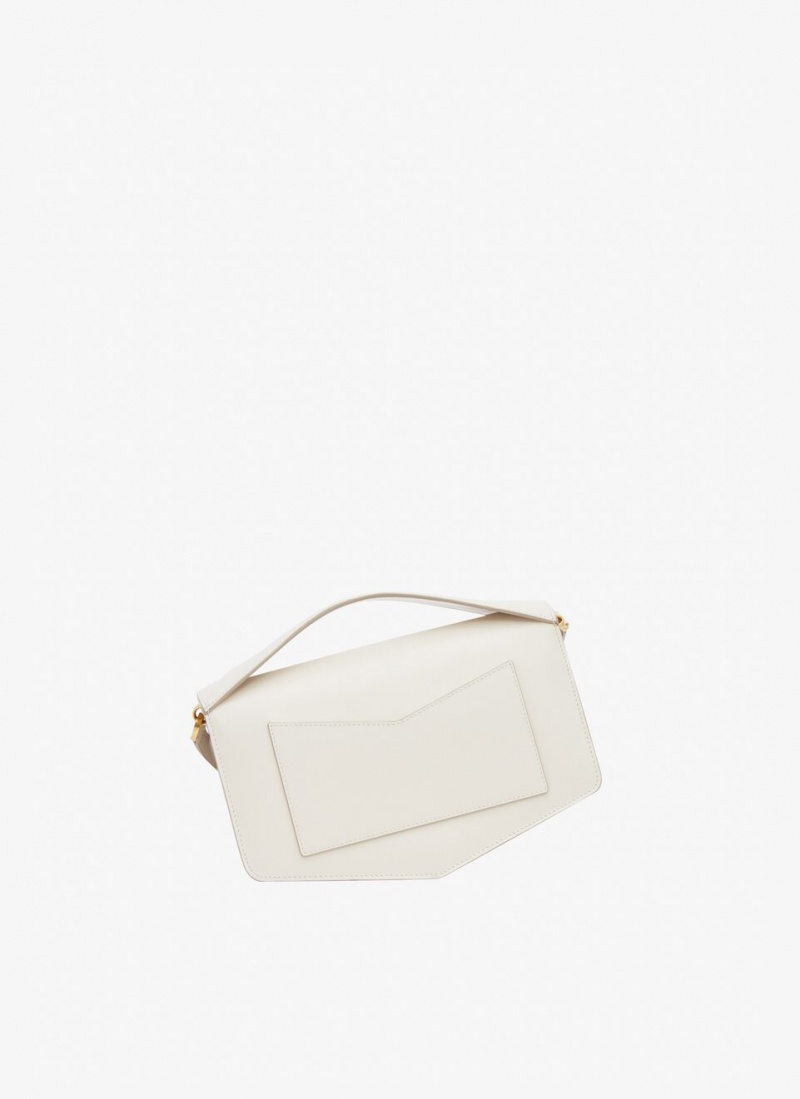 Alaia Le Papa East West Schultertasche Damen Ivory Österreich | E7R-4161