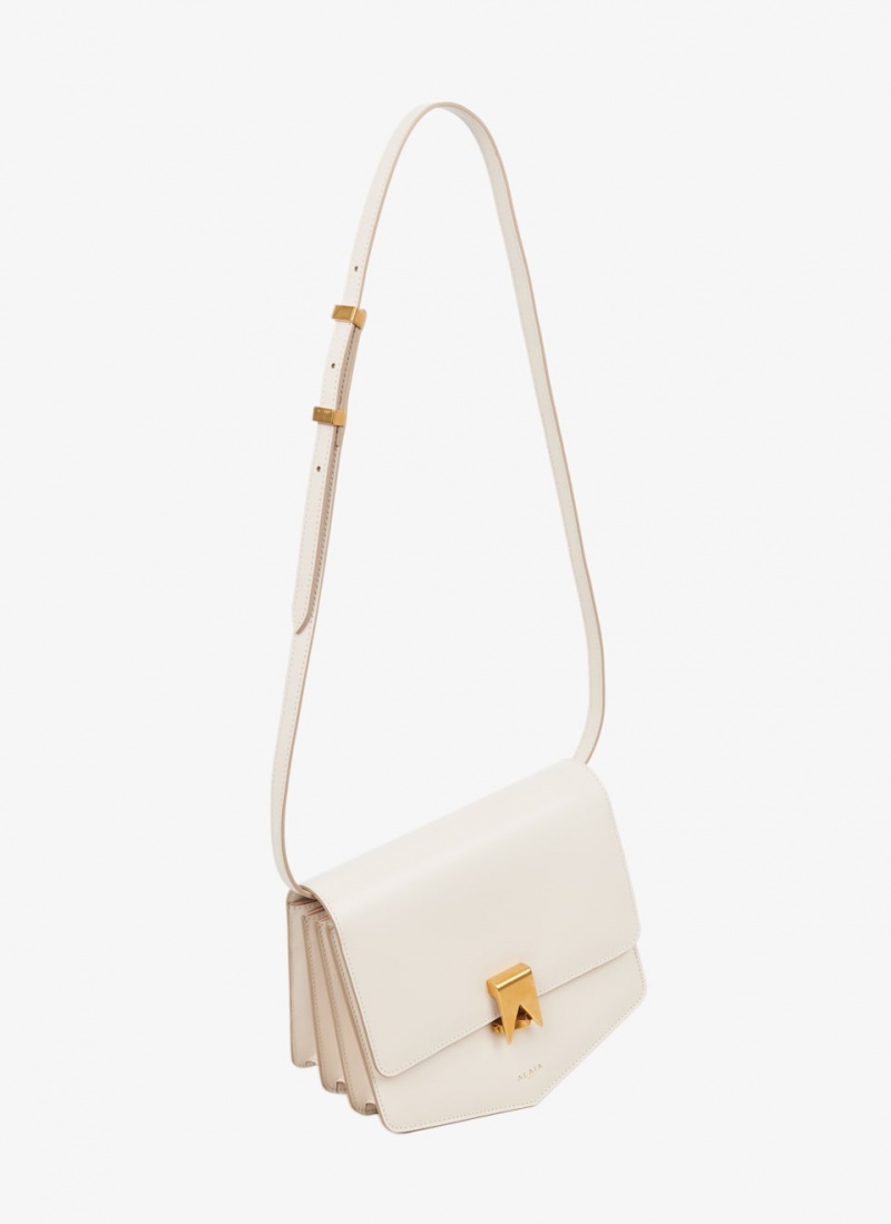 Alaia Le Papa Schultertasche Damen Ivory Österreich | Y1H-8407