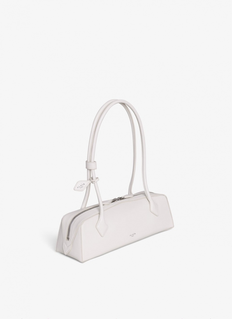 Alaia Le Teckel Medium Schultertasche Damen Ivory Österreich | P8A-2915