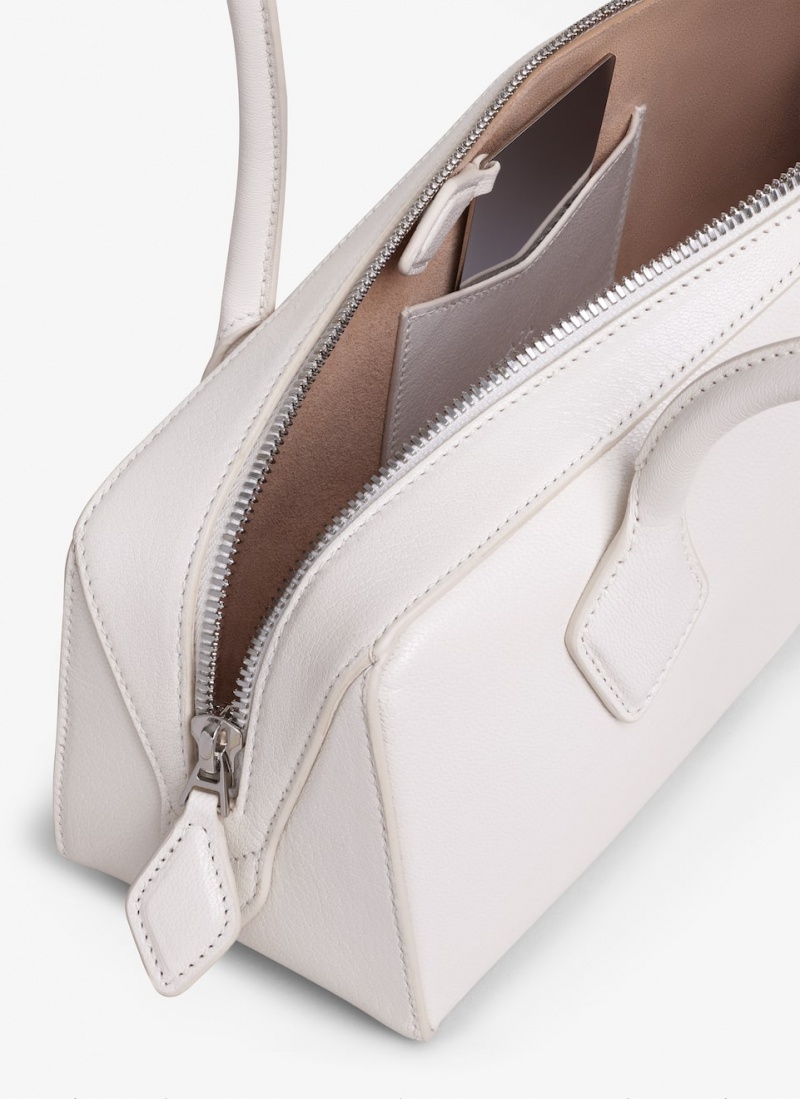 Alaia Le Teckel Medium Schultertasche Damen Ivory Österreich | P8A-2915