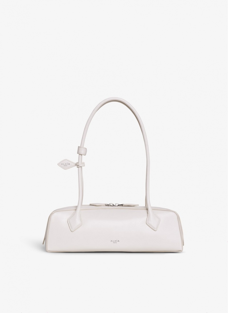 Alaia Le Teckel Medium Schultertasche Damen Ivory Österreich | P8A-2915