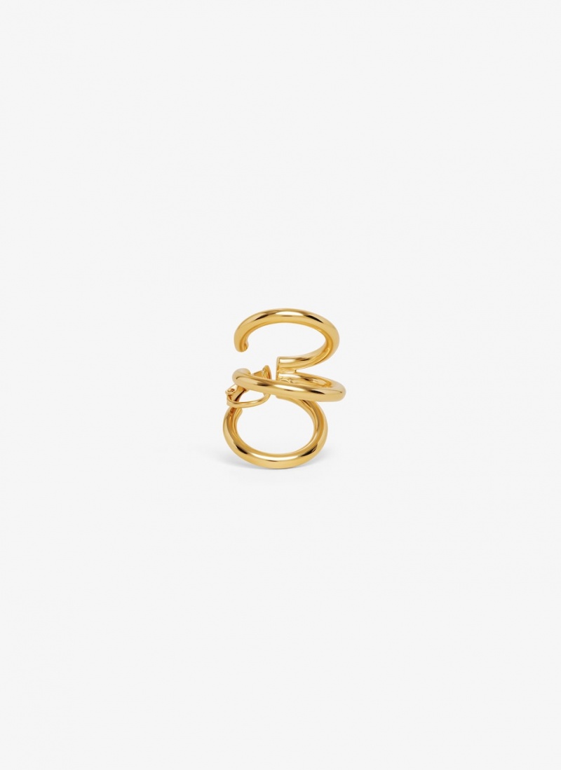 Alaia Loop Earcuff Small Ohrringe Damen Gold Österreich | C1B-7655