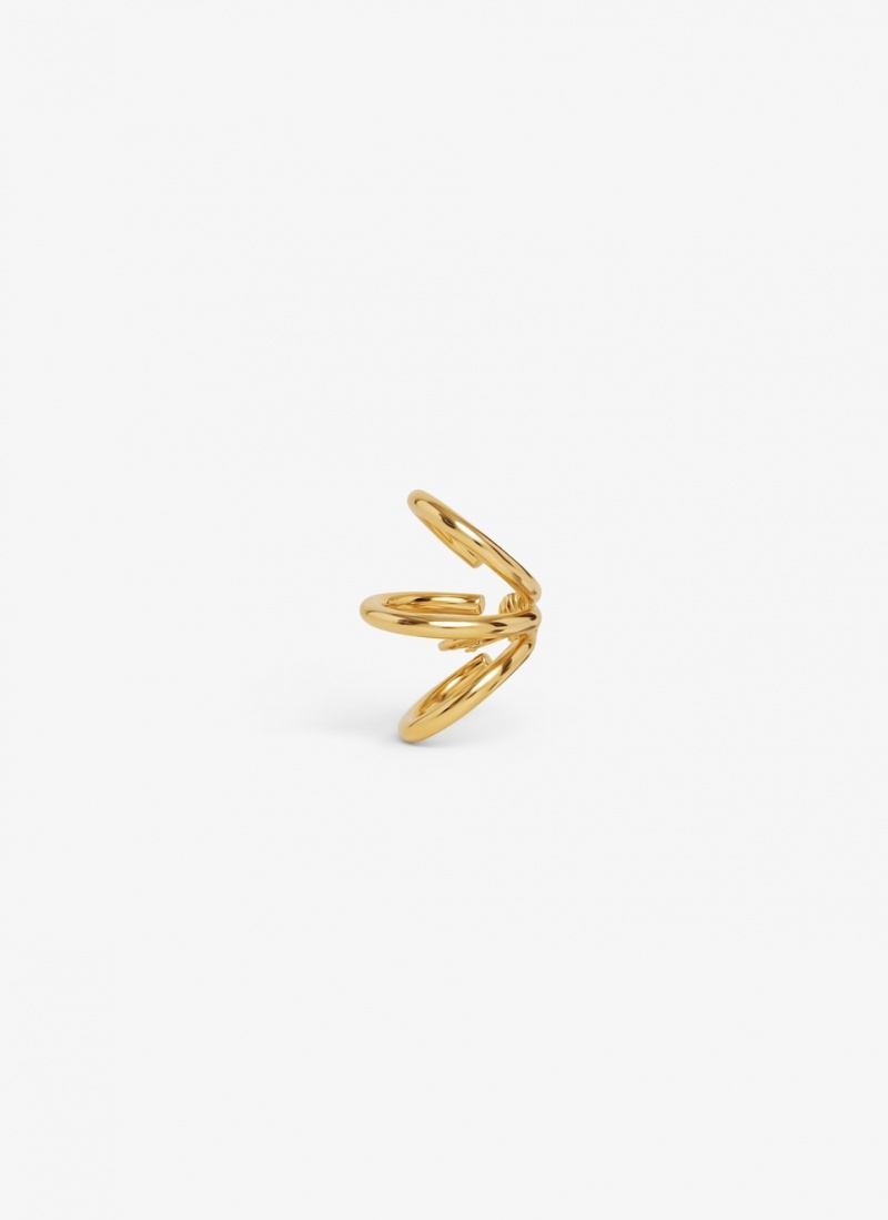 Alaia Loop Earcuff Small Ohrringe Damen Gold Österreich | C1B-7655