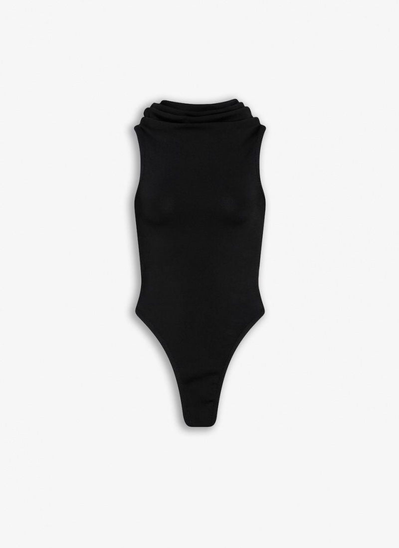 Alaia Mit Kapuze Stretch Body Bodys Damen Schwarz Österreich | I9Q-4358