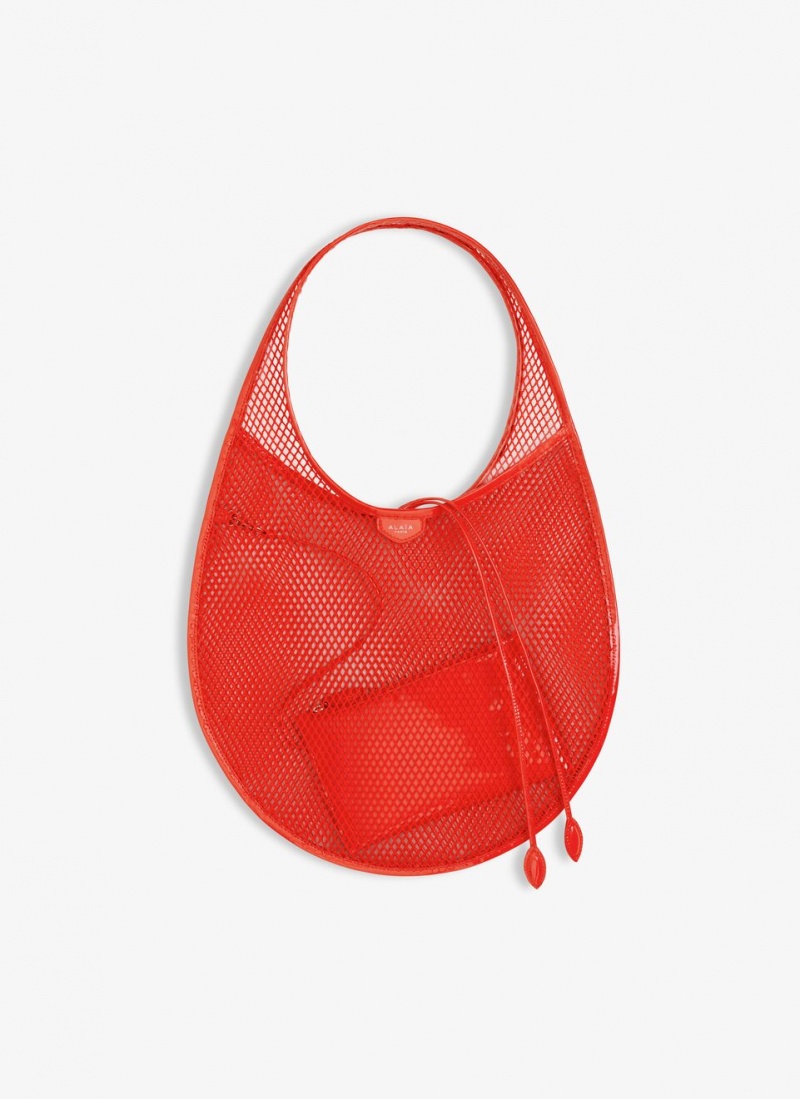 Alaia One Piece Medium Schultertasche Damen Orange Österreich | A1J-8406