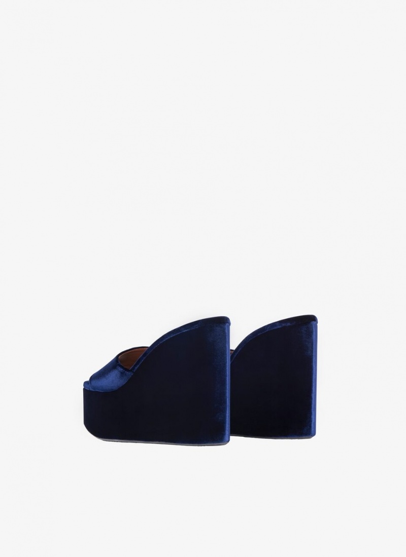 Alaia Riviera Wedge Mules Damen Blau Österreich | P6N-4239