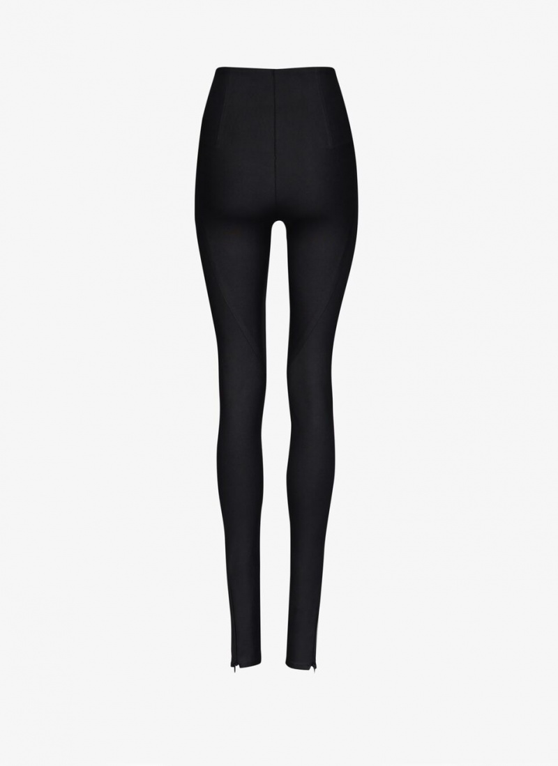 Alaia Sculpting Jersey Leggings Damen Schwarz Österreich | U2U-0995