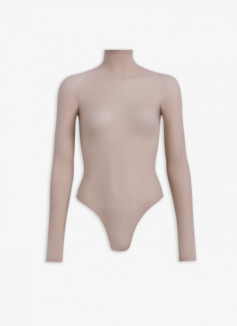 Alaia Second Skin Knit Body Bodys Damen Nude Österreich | X4G-8714