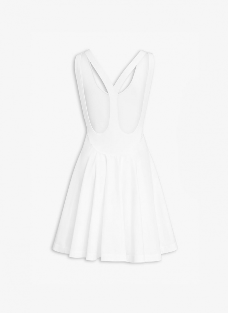 Alaia Sheer Mini Kleid Damen Weiß Österreich | T8G-7226