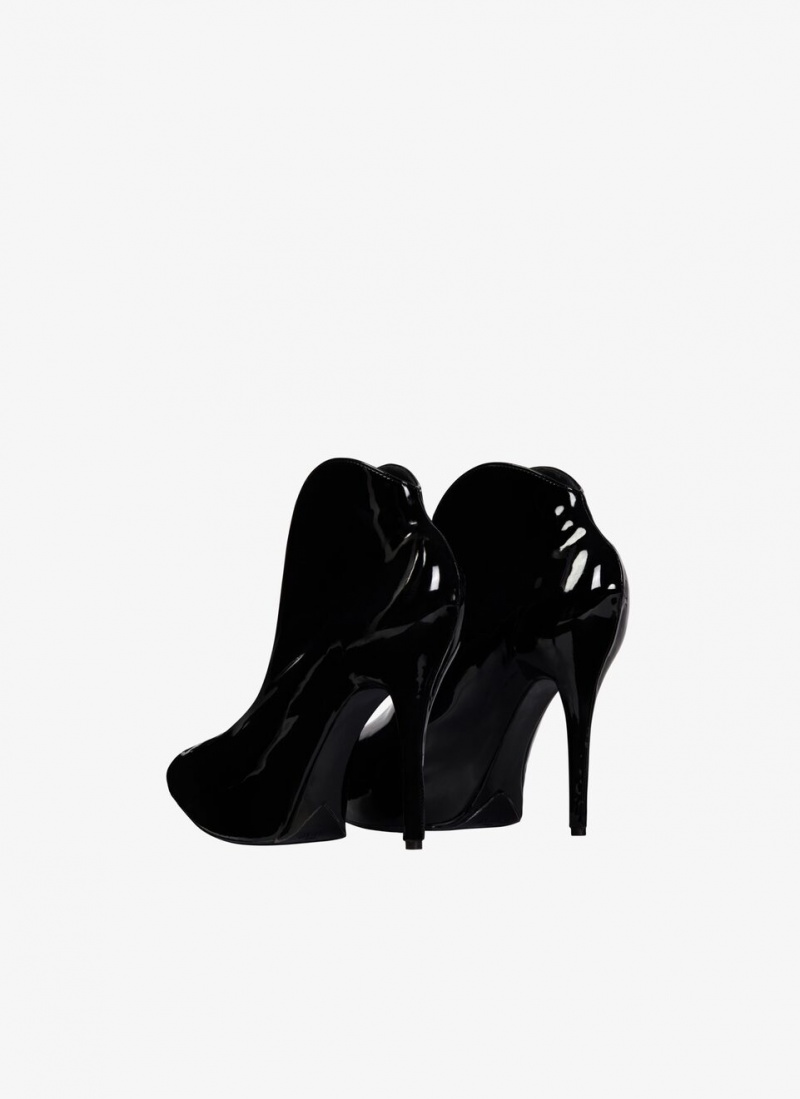 Alaia Slick Lack Leder Booties Pumps Damen Schwarz Österreich | L8T-8972