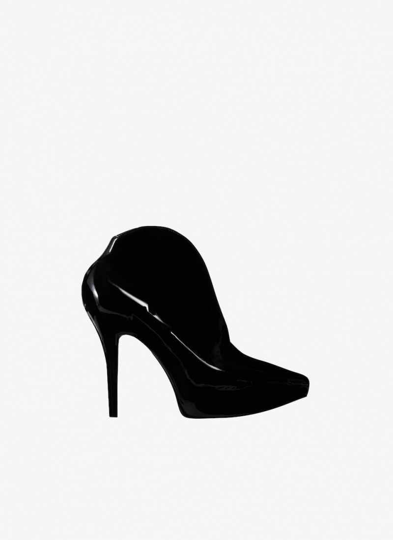 Alaia Slick Lack Leder Booties Pumps Damen Schwarz Österreich | L8T-8972