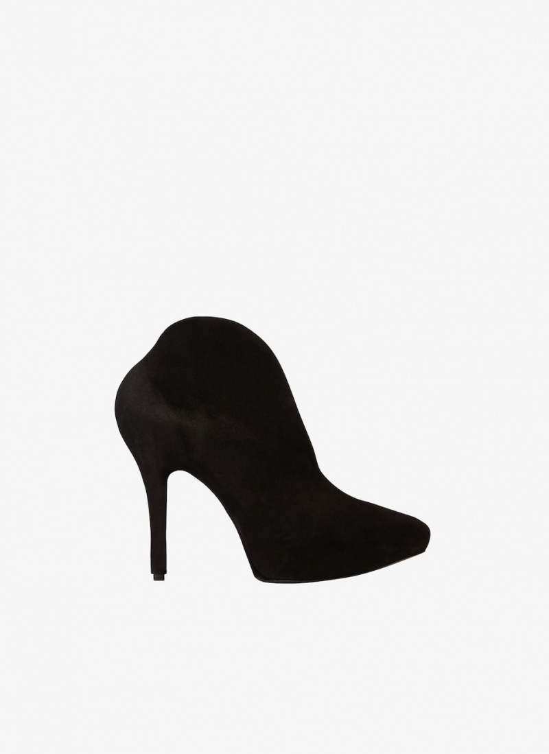 Alaia Slick Wildleder Booties Pumps Damen Schwarz Österreich | X5I-1941