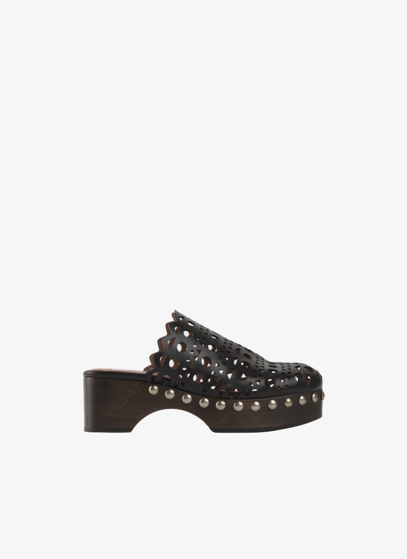 Alaia Vienne Clogs Mules Damen Schwarz Österreich | R7G-4676